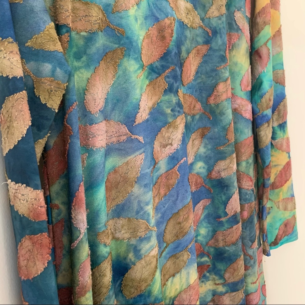 Soft Surroundings Multi-Color Leaf-Print Tunic - Picture 5 of 14